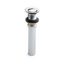 Extended Press Type Pop-Up Bathroom Drain with Overflow in Chrome