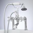 Three Handle Roman Tub Faucet in Chrome