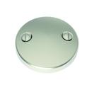 Brasstech Satin Nickel 3 in. Solid Brass Waste and Overflow Faceplate 