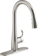 KOHLER Vibrant® Stainless Single Handle Pull Down Touchless Kitchen Faucet with Magnetic Docking, Sweep Spray and Boost Technology 