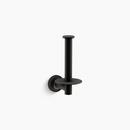 KOHLER Matte Black Wall Mount Toilet Tissue Holder 