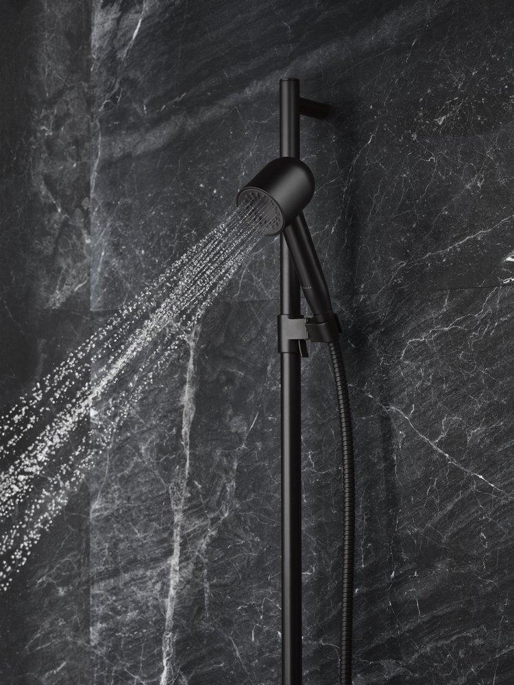 KOHLER Matte Black 30 in. Shower Rail 