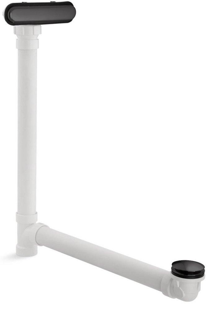KOHLER Matte Black Plastic Toe-Tap Drain 