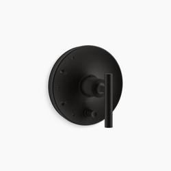 Single Handle Pressure Balancing Valve Trim in Matte Black