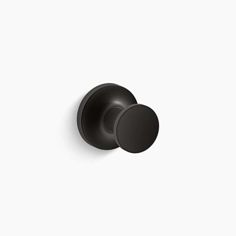 KOHLER Matte Black 1 Robe Hook 