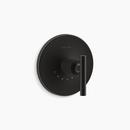KOHLER Matte Black Thermostatic Valve Trim 