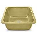 Thompson Hammered Brass 17 x 15 in. Drop-in and Undermount Copper Bar Sink 