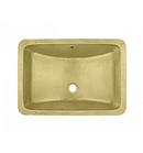 21 x 14-1/2 in. Rectangular Undermount Bathroom Sink in Brushed Brass