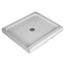 FIAT Products White Portland Cement with Black and White Chips 36 x 60 in. Rectangle Shower Base 