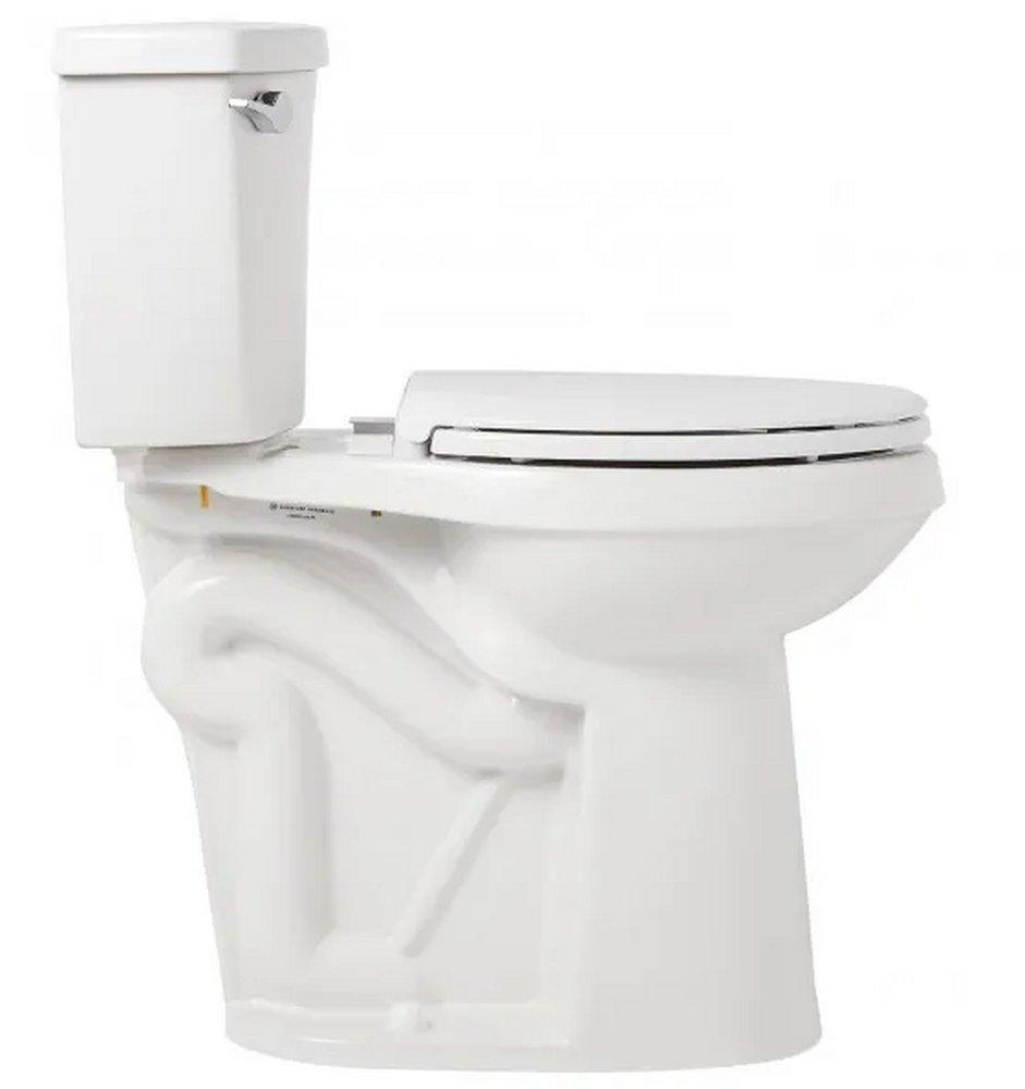 Signature Hardware White 1.28 gpf Elongated Floor Mount Toilet Bowl 
