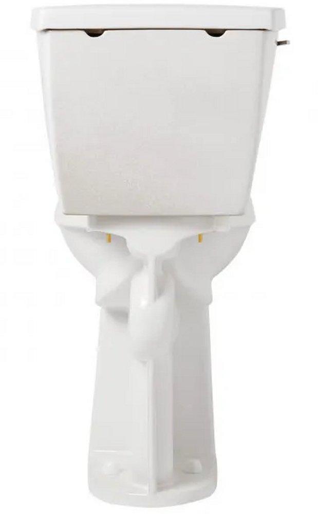 Signature Hardware White 1.28 gpf Elongated Floor Mount Toilet Bowl 