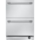 23-7/8 in. 5 cu. ft. Compact, Counter Depth, Double Drawer and Undercounter Refrigerator in Stainless Steel