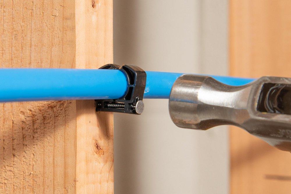 PROFLO&reg; Grey Barbed Polypropylene Full Nail Barb Clamp in Grey 
