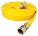 2-1/2 in. x 50 ft. Male x Female Quick Connect Extra Heavy Duty PVC Water Discharge Hose in Yellow
