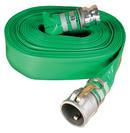 3 in. x 50 ft. Male Quick Connect x Female Quick Connect PVC Discharge Hose in Green