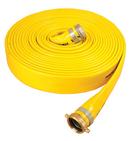 4 in. x 50 ft. MNPSH x FNPSH Extra Heavy Duty PVC Water Discharge Hose in Yellow