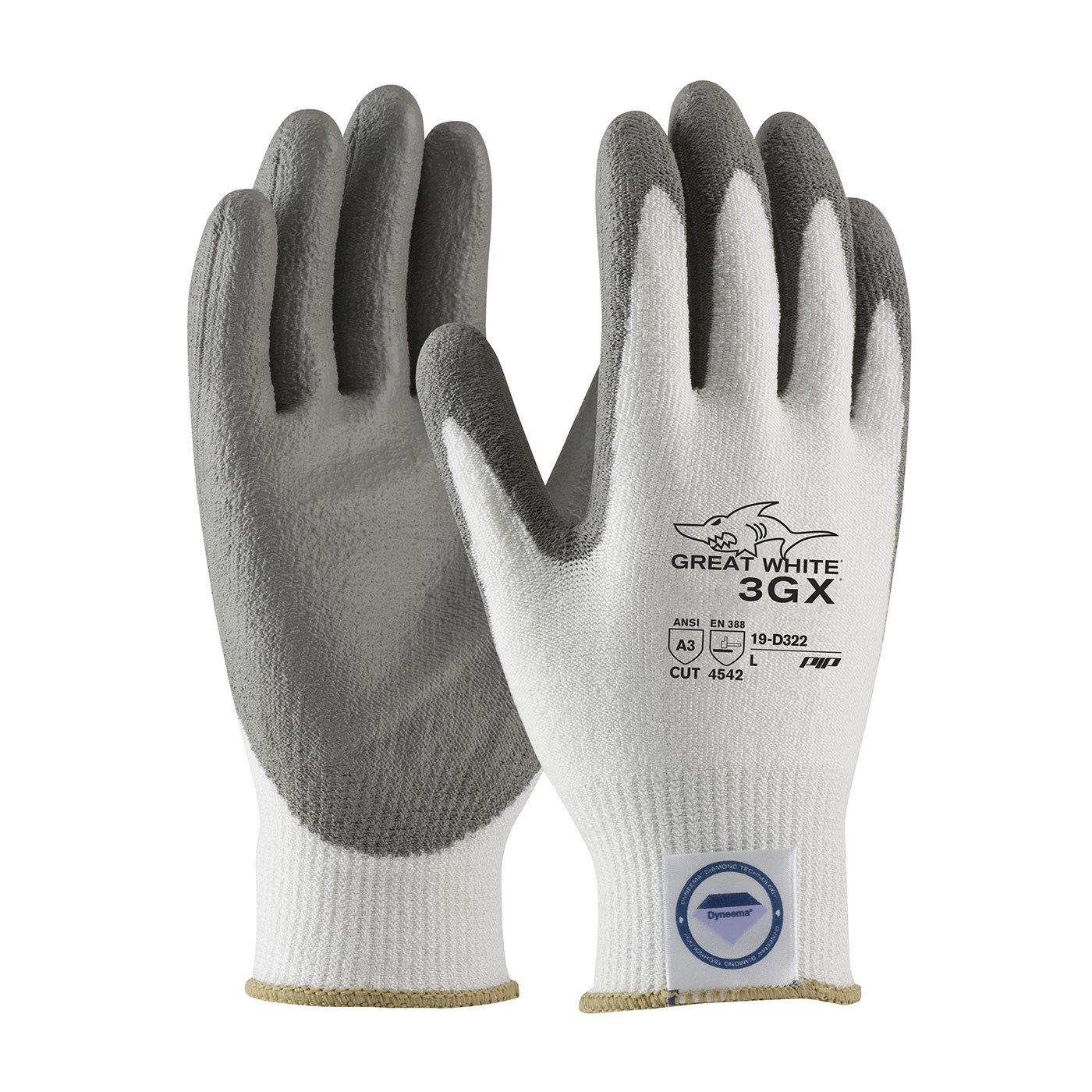 PIP&reg; Grey 13 Gauge Dyneema Diamond Blended Shell with Polyurethane Coated Palm 