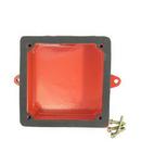 4-5/16 x 5-3/4 x 2 in. Weatherproof Back Box with Gasket and Hardware for 24/120V Fire Alarm Bells