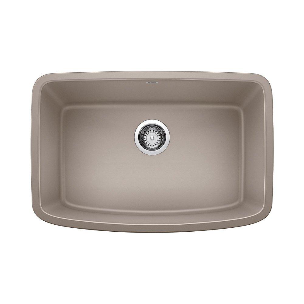 BLANCO Truffle 27 x 18 in. No Hole Composite Single Bowl Undermount Kitchen Sink 