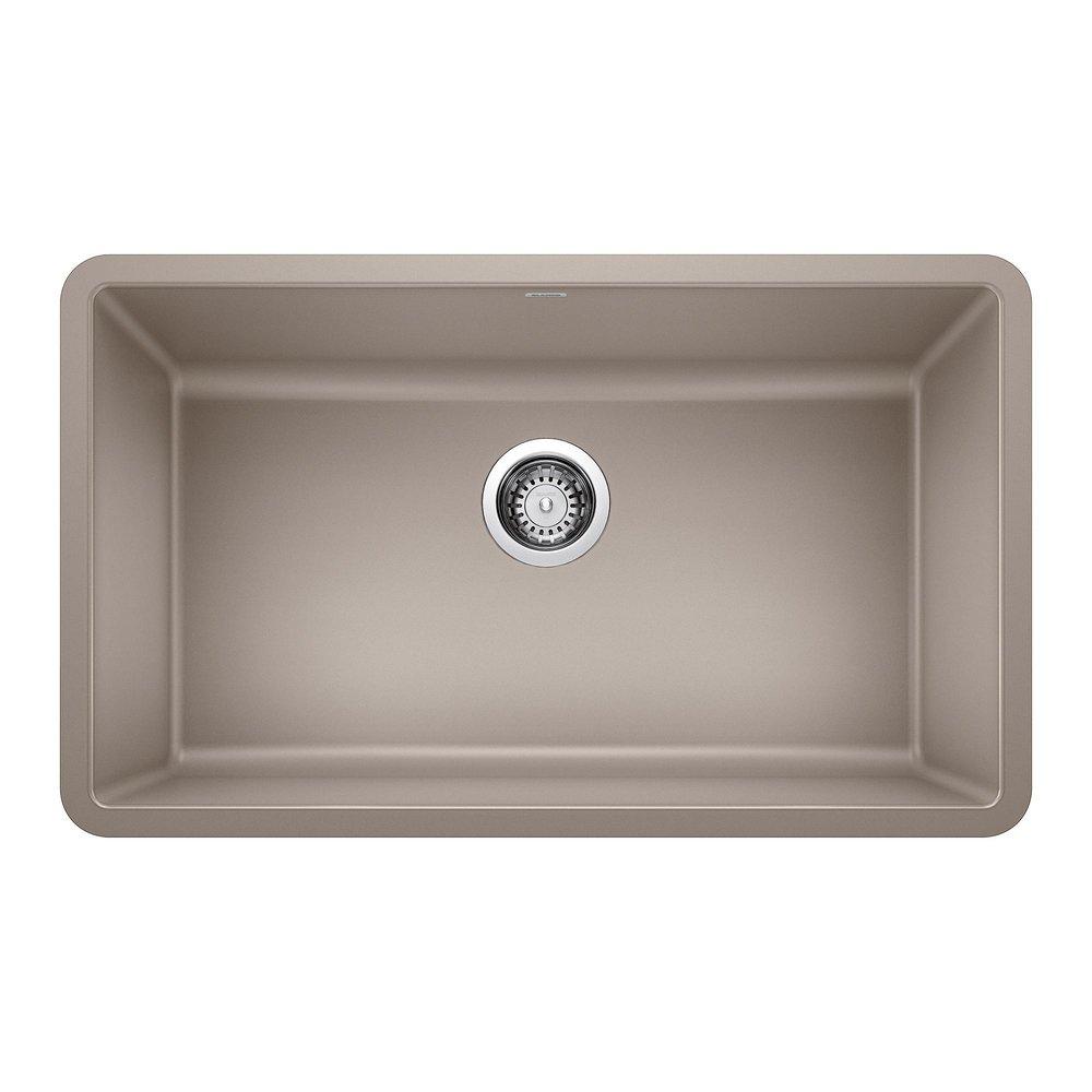 BLANCO Truffle 30 x 18 in. No Hole Composite Single Bowl Undermount Kitchen Sink 