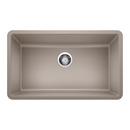 30 x 18 in. No Hole Composite Single Bowl Undermount Kitchen Sink in Truffle