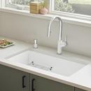 BLANCO White 30 x 18 in. No Hole Composite Single Bowl Undermount Kitchen Sink 