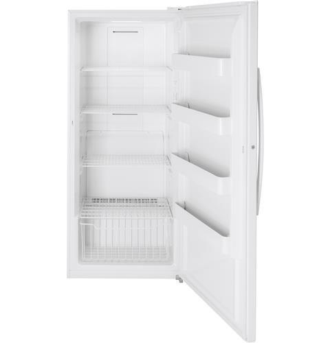 GE&reg; White 76-1/2 in. 21.3 cu. ft. Freezer 