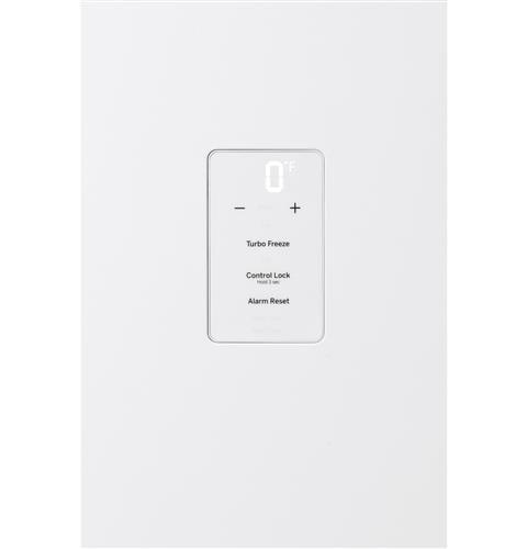 GE&reg; White 76-1/2 in. 21.3 cu. ft. Freezer 