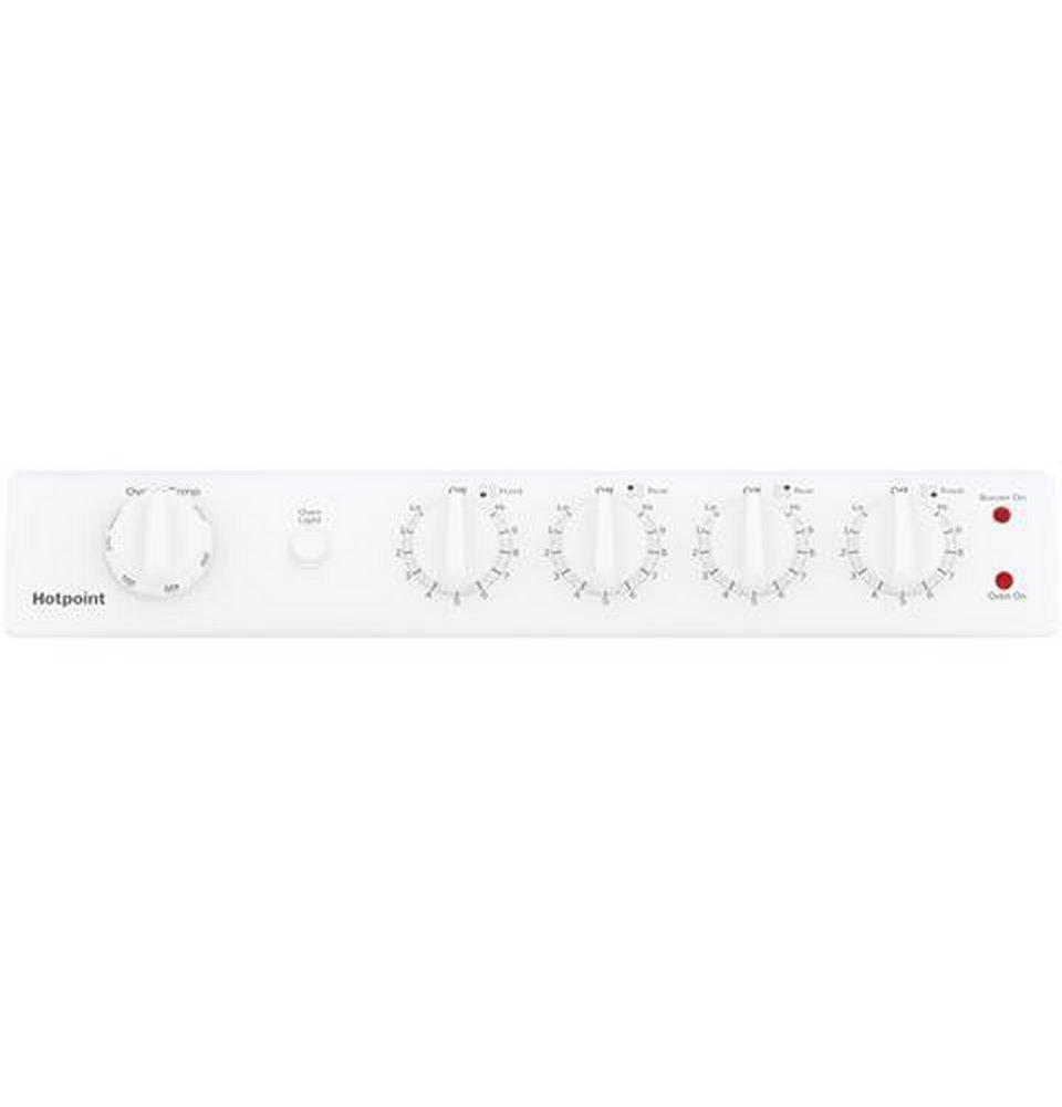Hotpoint&reg; White 23-3/4 in. Electric 4-Burner Coil Freestanding Range 