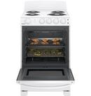 Hotpoint&reg; White 23-3/4 in. Electric 4-Burner Coil Freestanding Range 