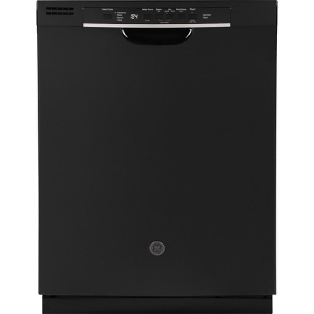 GE&reg; Black 23-3/4 in. 16 Place Settings Dishwasher 