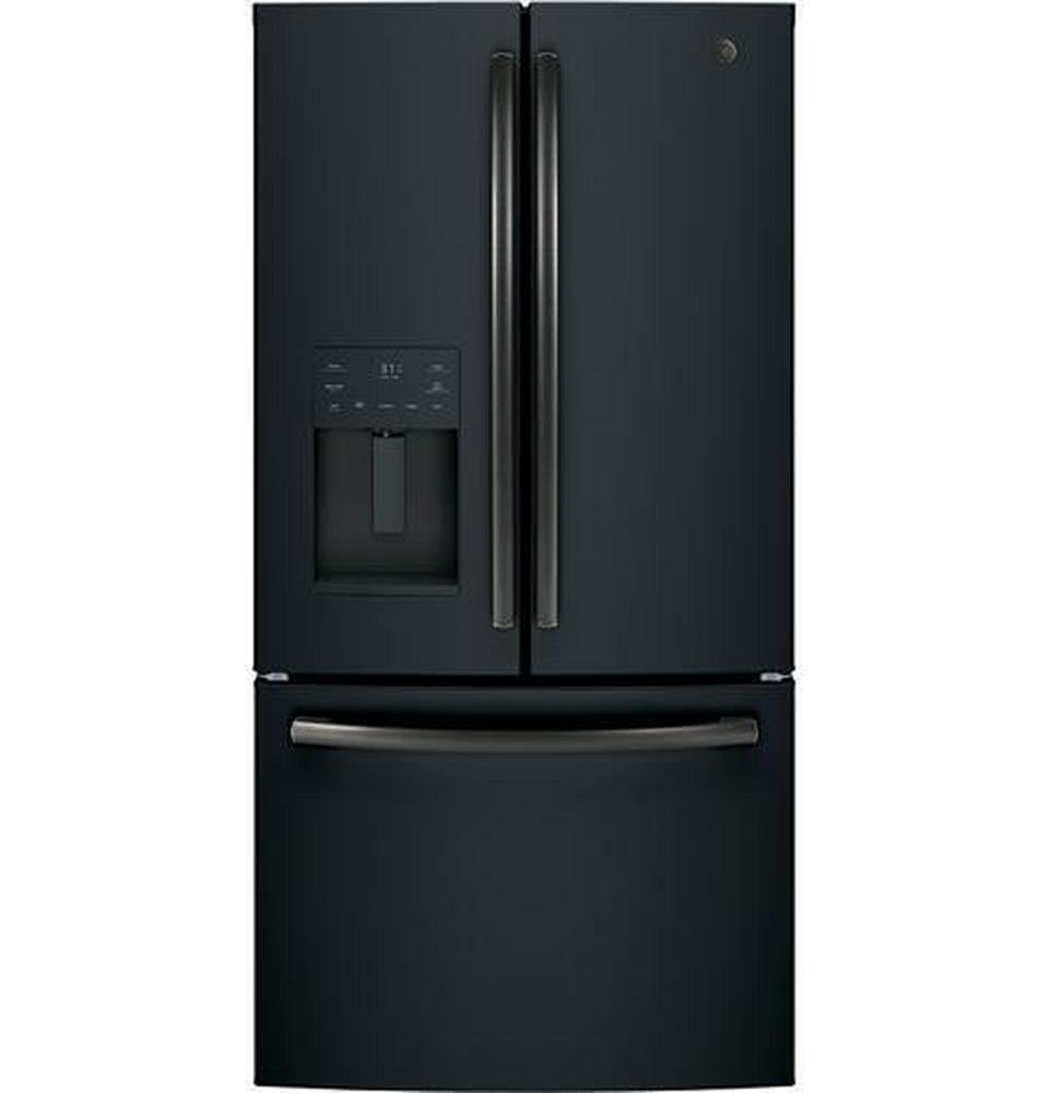 GE&reg; Black Slate 35-3/4 in. 17.46 cu. ft. French Door Refrigerator 