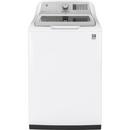 GE&reg; White 4.9 DOE cf 6-Setting Electric Washer with Stainless Steel Basket 