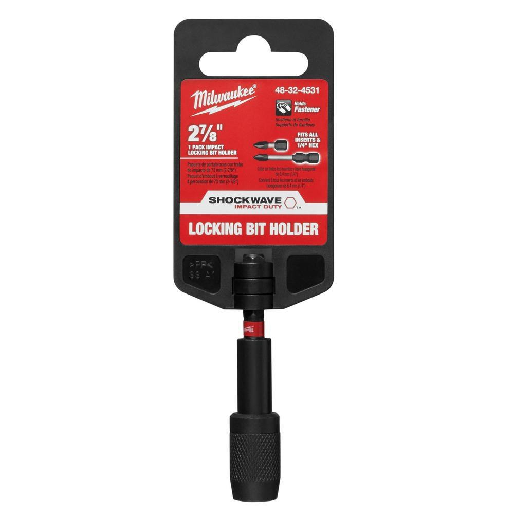 Milwaukee® Silver Impact Locking Bit Holder (1-Piece) 