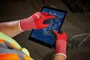 Milwaukee&reg; Black Plastic and Rubber Glove in Red and Black 