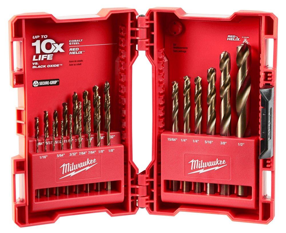 Milwaukee&reg; Silver 23PC COBALT RED HELIX KIT 
