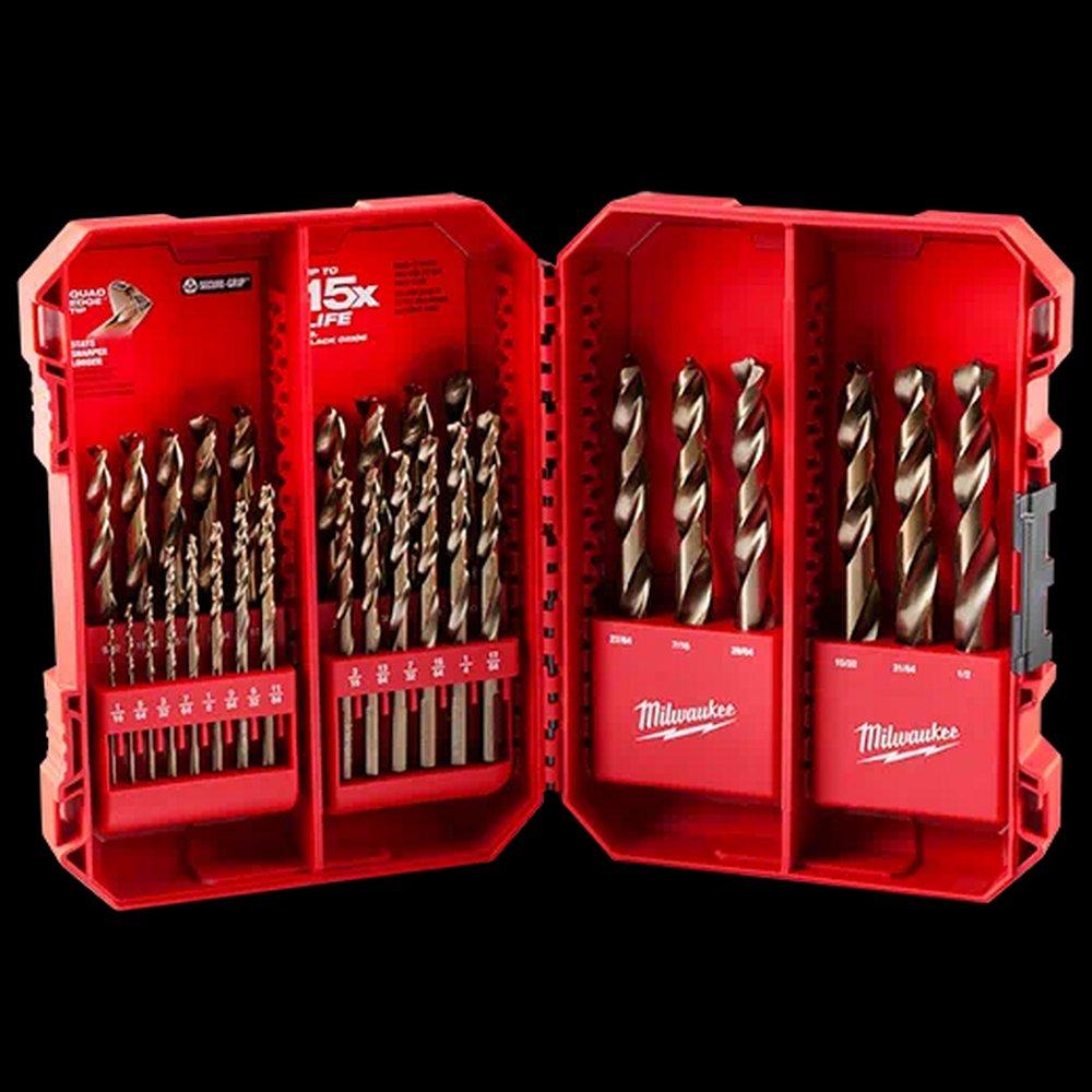 Milwaukee&reg; 3-Flat Drill Bit 29-Piece 