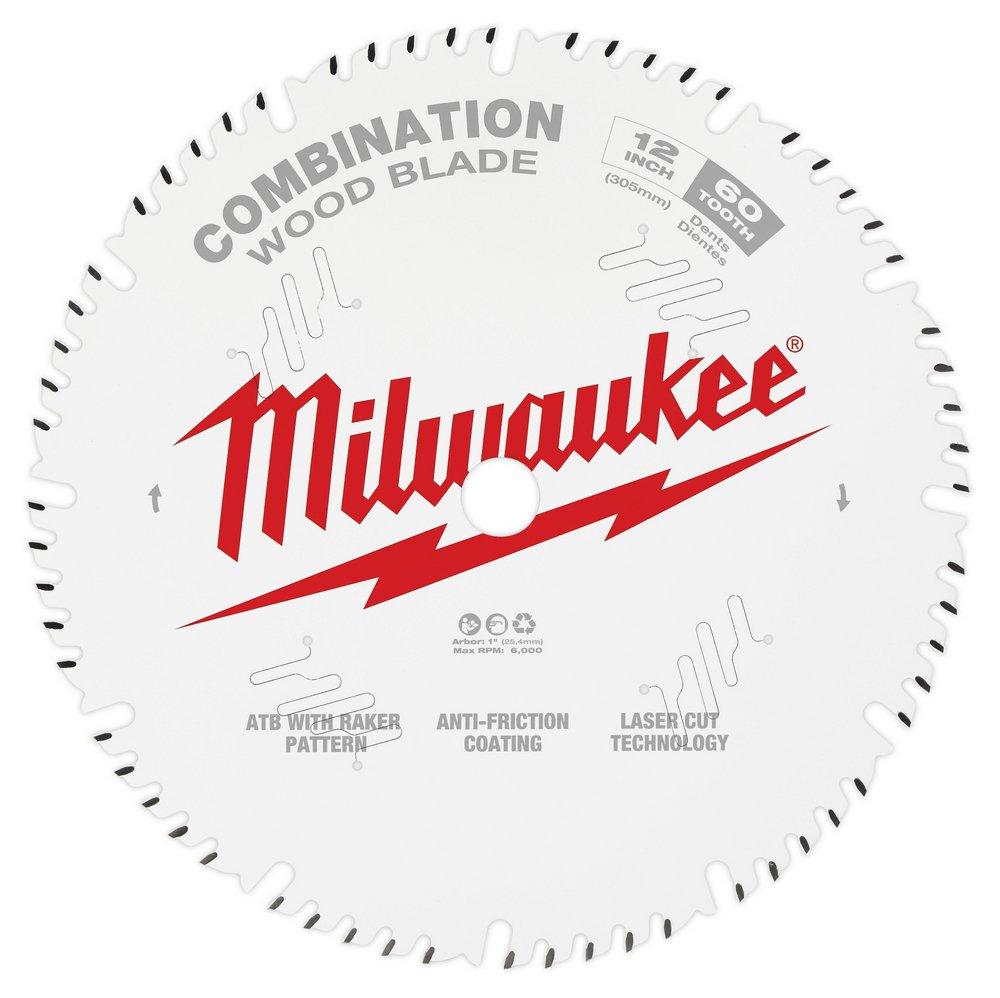 Milwaukee&reg; Silver 12" 60T COMBINATION CIRCULAR SAW BLADE 