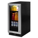 14-7/8 in. 2.7 cf Built-in Beverage Center with Frame, Glass Door and Left Hinge in Stainless