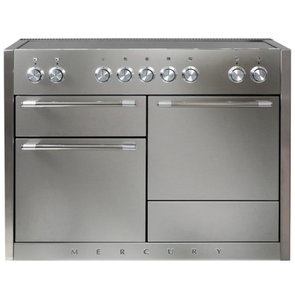 Aga Marvel Stainless Steel 47-9/16 in. Electric 5-Burner Smoothtop Freestanding Range 