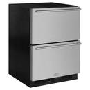 23-7/8 in. 5 cu. ft. Compact Double Drawer Refrigerator in Stainless Steel