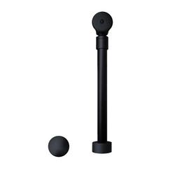 Brass Toe-Tap Drain in Matte Black