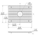 Elkay Polished Stainless Steel 19X14 SS BTM GRID *CRSTWN 