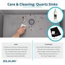 Elkay White 25 x 18-1/2 in. 1-Hole Undermount Quartz Rectangular Laundry Sink with 3-5/8 in. Rear Center Drain 