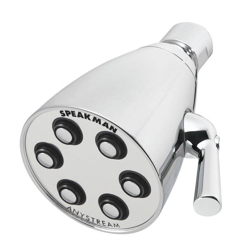 Speakman Polished Chrome Multi Function Flood, Full and Rain Showerhead 