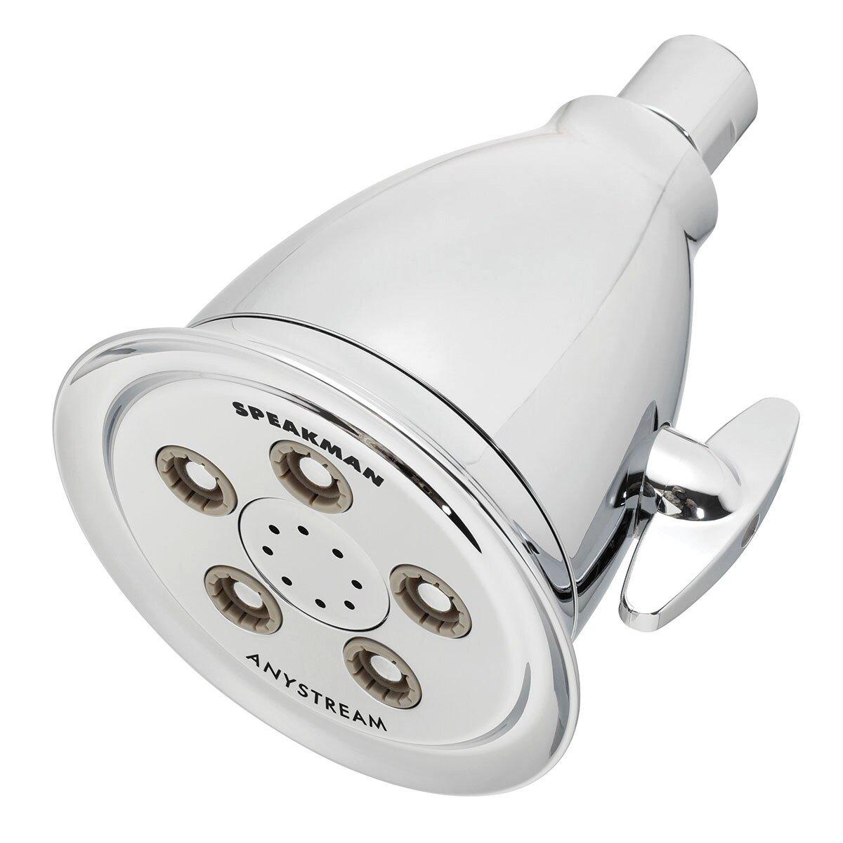 Speakman Polished Chrome 1.75 gpm 3-Function Round Showerhead 