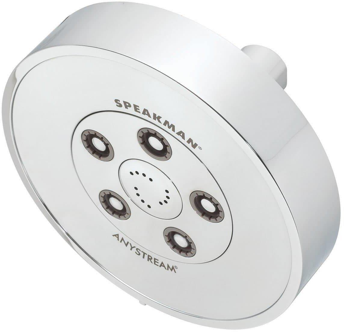 Speakman Polished Chrome 1.75 gpm 3-Function Round Showerhead 