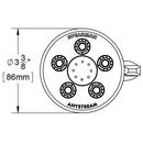 Speakman Polished Chrome 1.75 gpm 3-Function Round Showerhead 