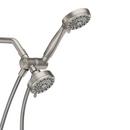 Moen Spot Resist Brushed Nickel Multi Wide Coverage, Downpour, Massage, Drench and Rinse Showerhead 
