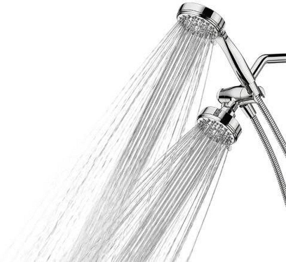 Moen Spot Resist Brushed Nickel Multi Wide Coverage, Downpour, Massage, Drench and Rinse Showerhead 